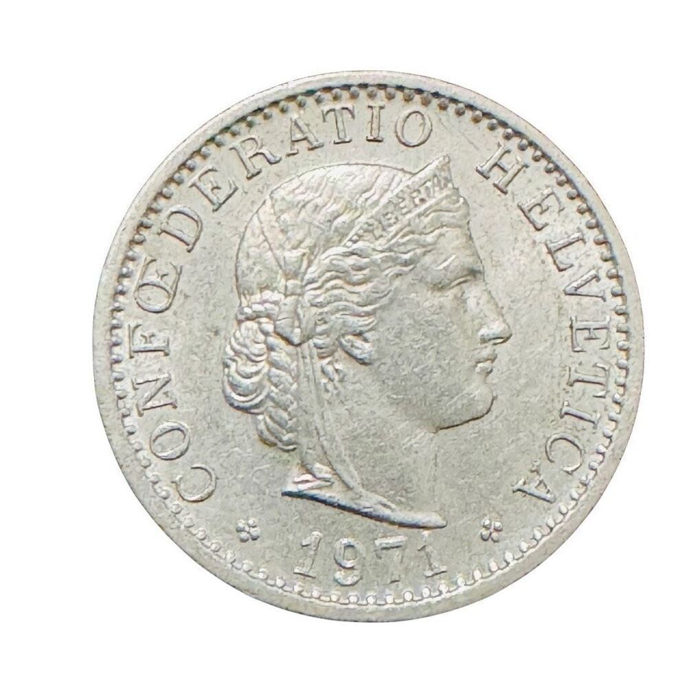 1971 Switzerland Coin 20 Rappen KM# 29a